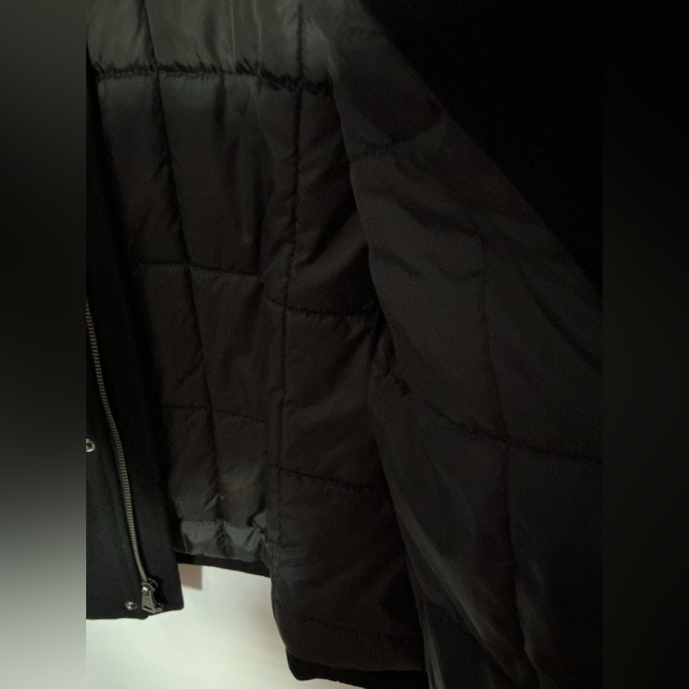 Cole Haan Men's M65 Wool Blend Field Jacket Coat Peacoat Black Size Medium - Picture 5 of 7